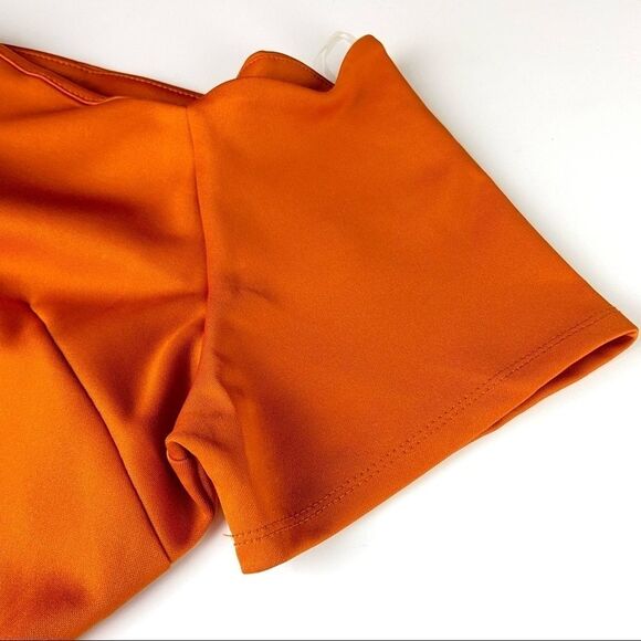 Monteau - Trendy Plus Size Scalloped Off-The-Shoulder Dress - Picture 8 of 9